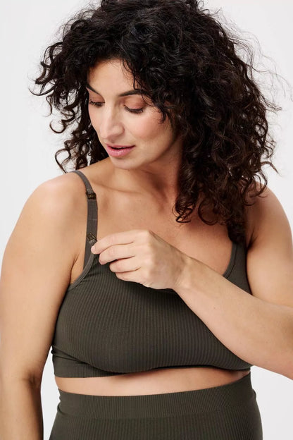 Mira Seamless Nursing Rib Top