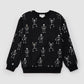 Glow-in-the-Dark Skeleton Print Sweatshirt