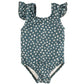 Ruffle Shoulder One Piece