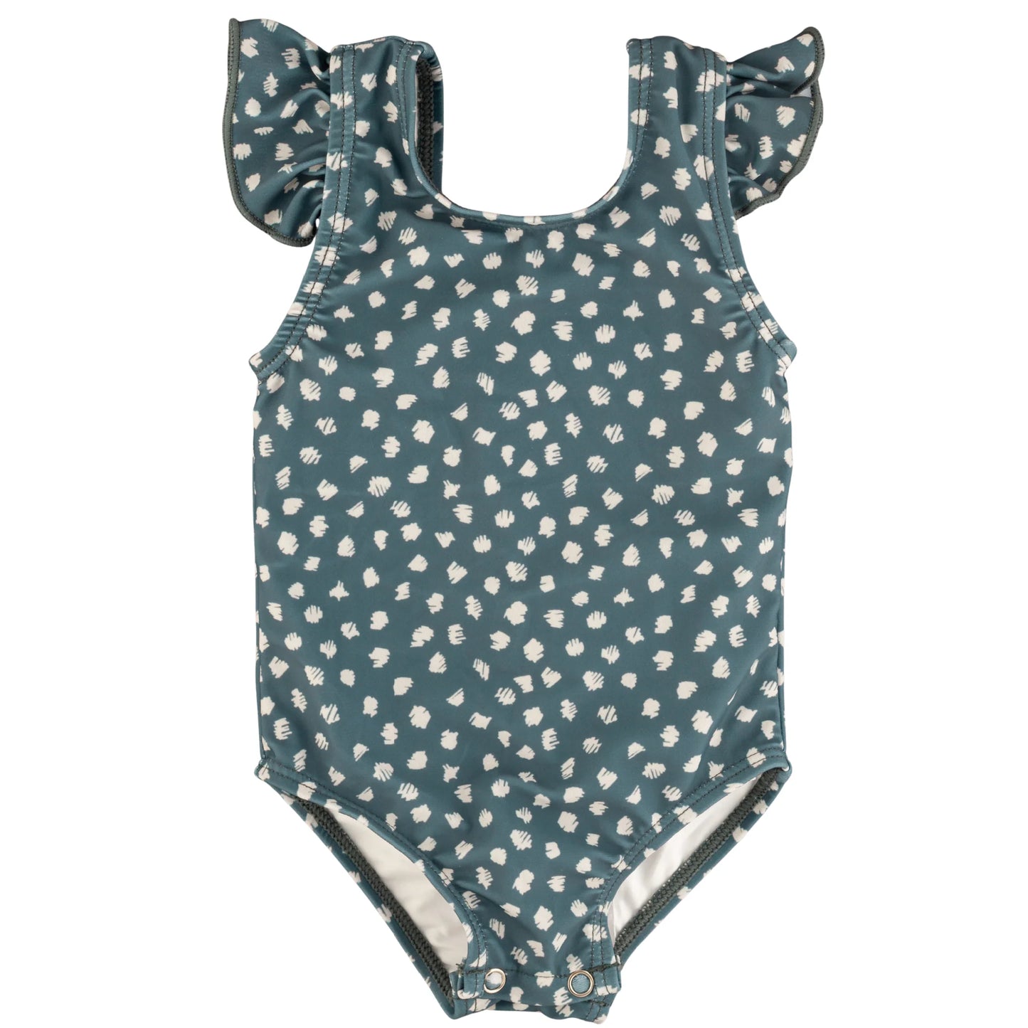 Ruffle Shoulder One Piece