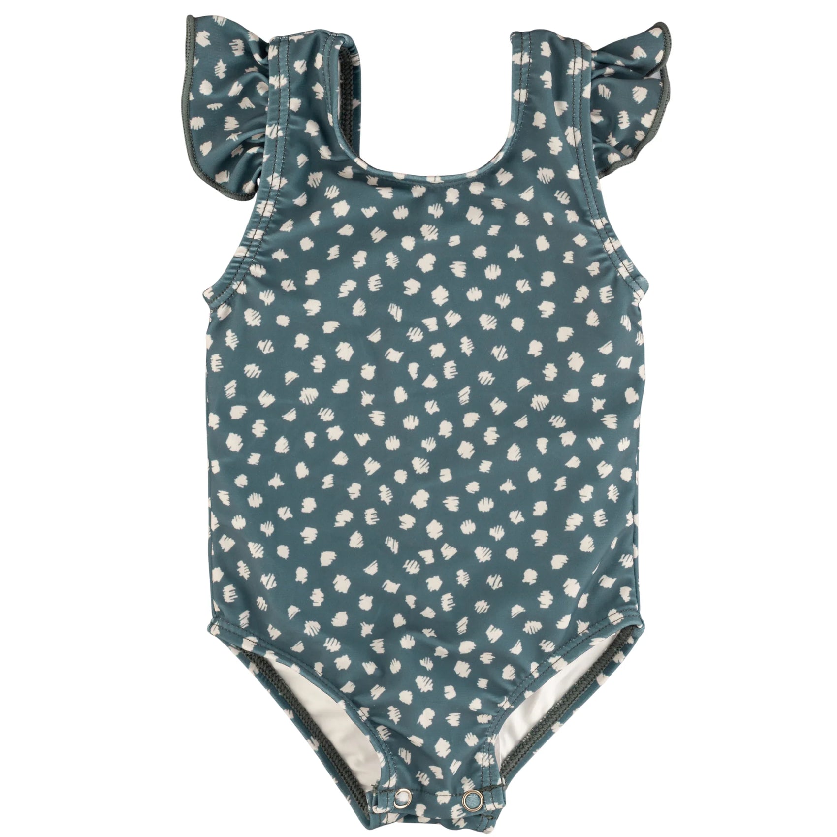 Ruffle Shoulder One Piece