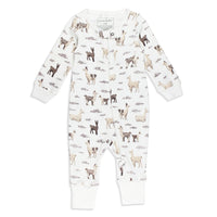 Organic Zipper Romper
