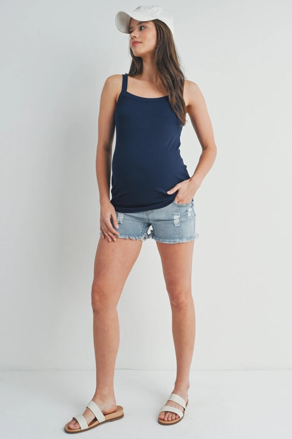 Ribbed Maternity Tank