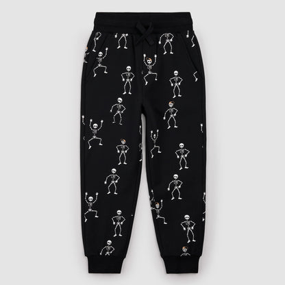 Glow-in-the-Dark Skeleton Print Joggers