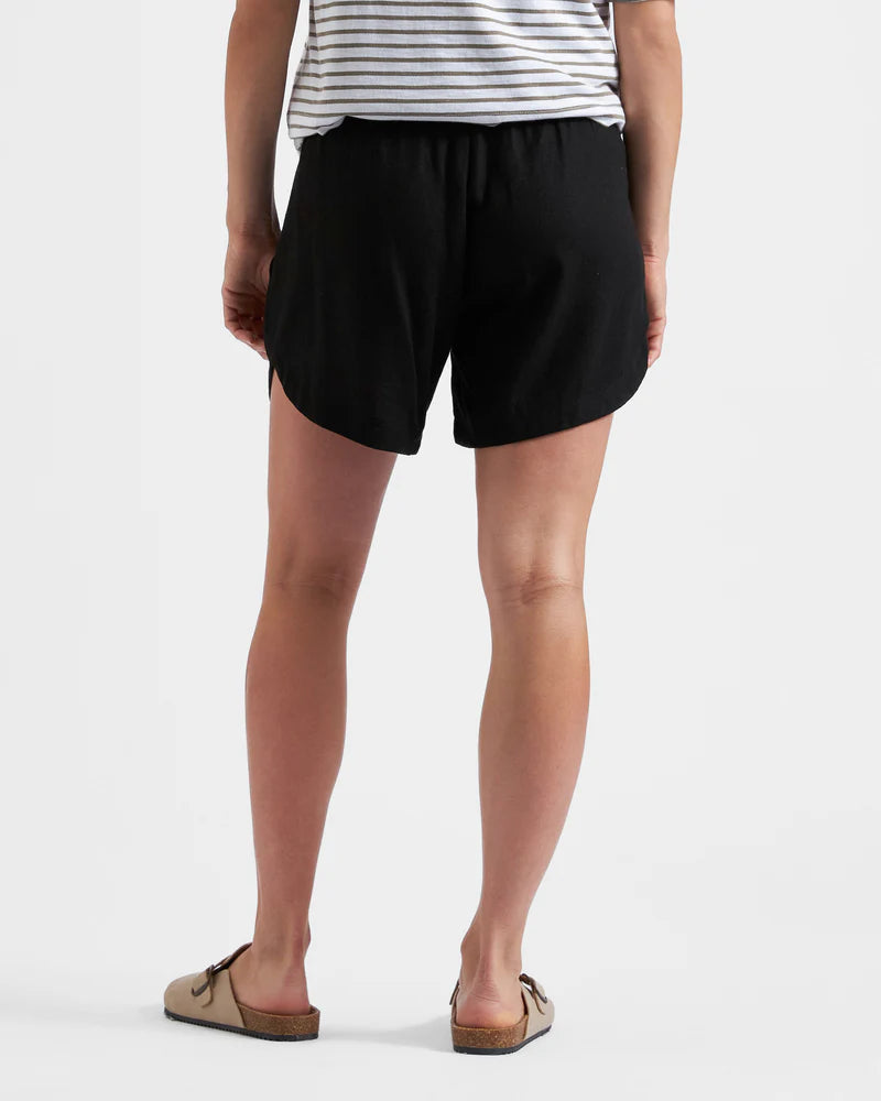 Byron Shirred Linen Shorts