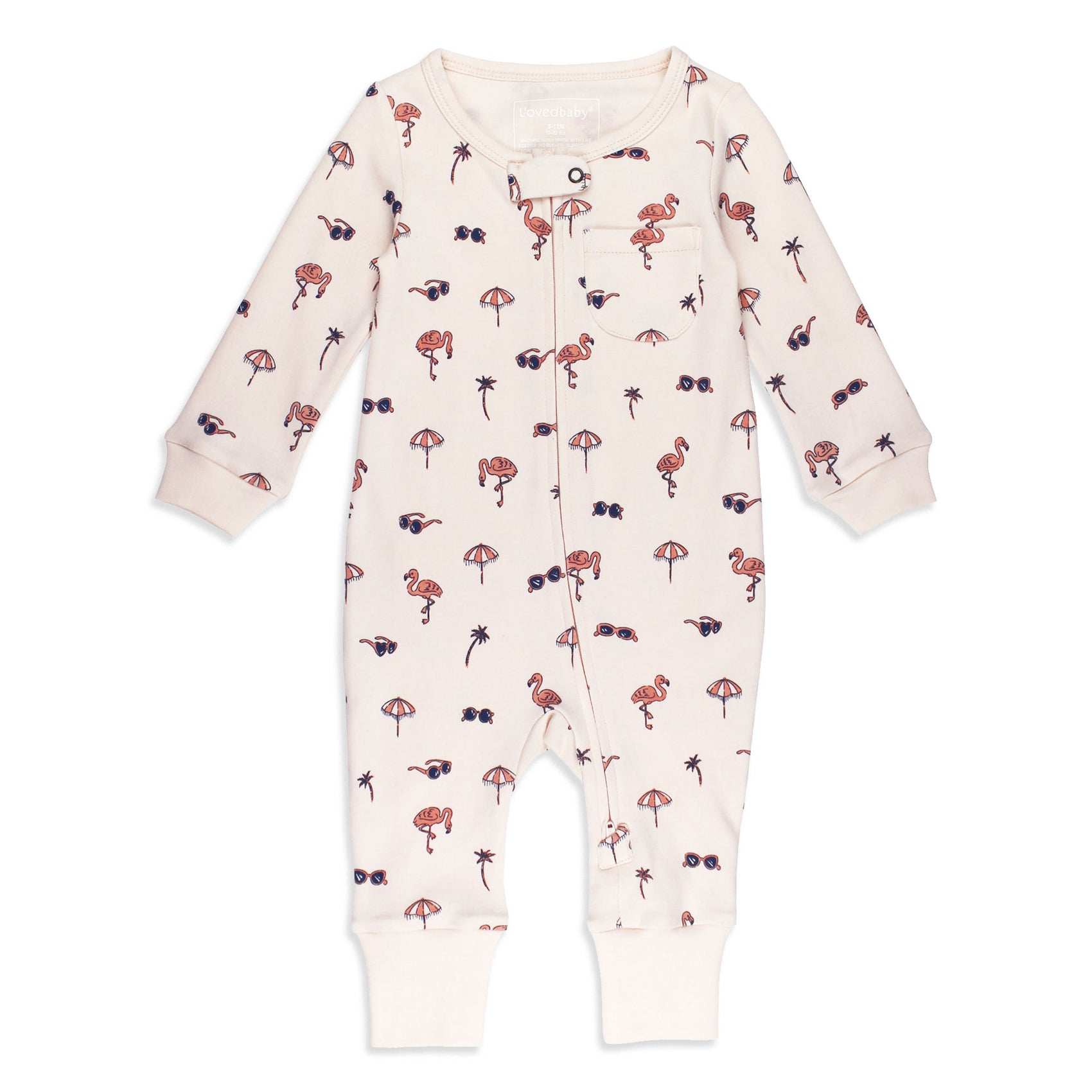 Organic Zipper Romper
