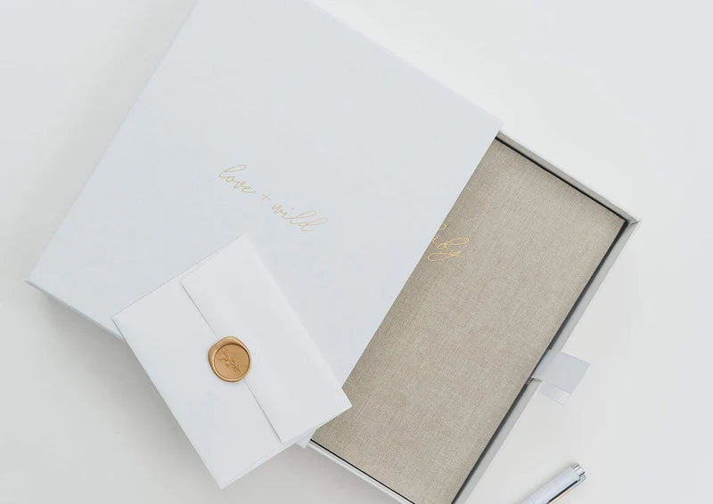 Baby Book + Keepsake Box