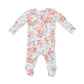 Ruffle Back Zipper Footie