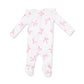 Ruffle Sleeve Zipper Footie