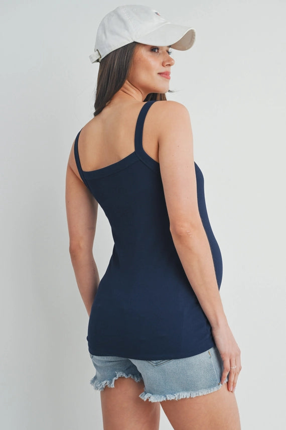 Ribbed Maternity Tank