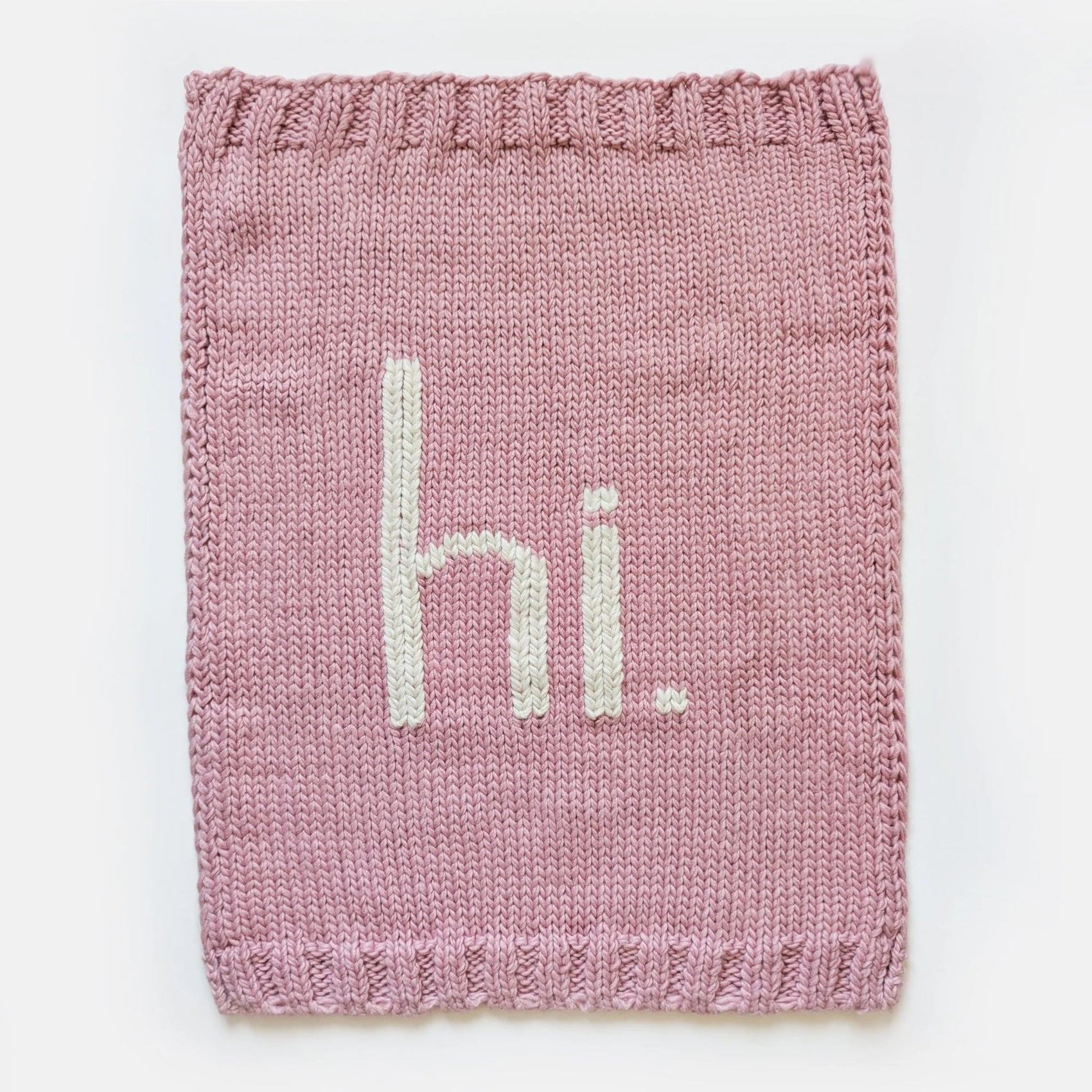 hi. Hand Knit Baby Blanket