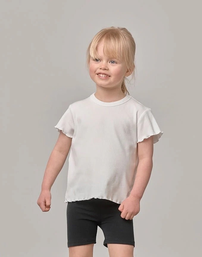 Ribbed Lettuce Tee - Kids
