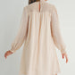 Smocked Long Sleeve Dress