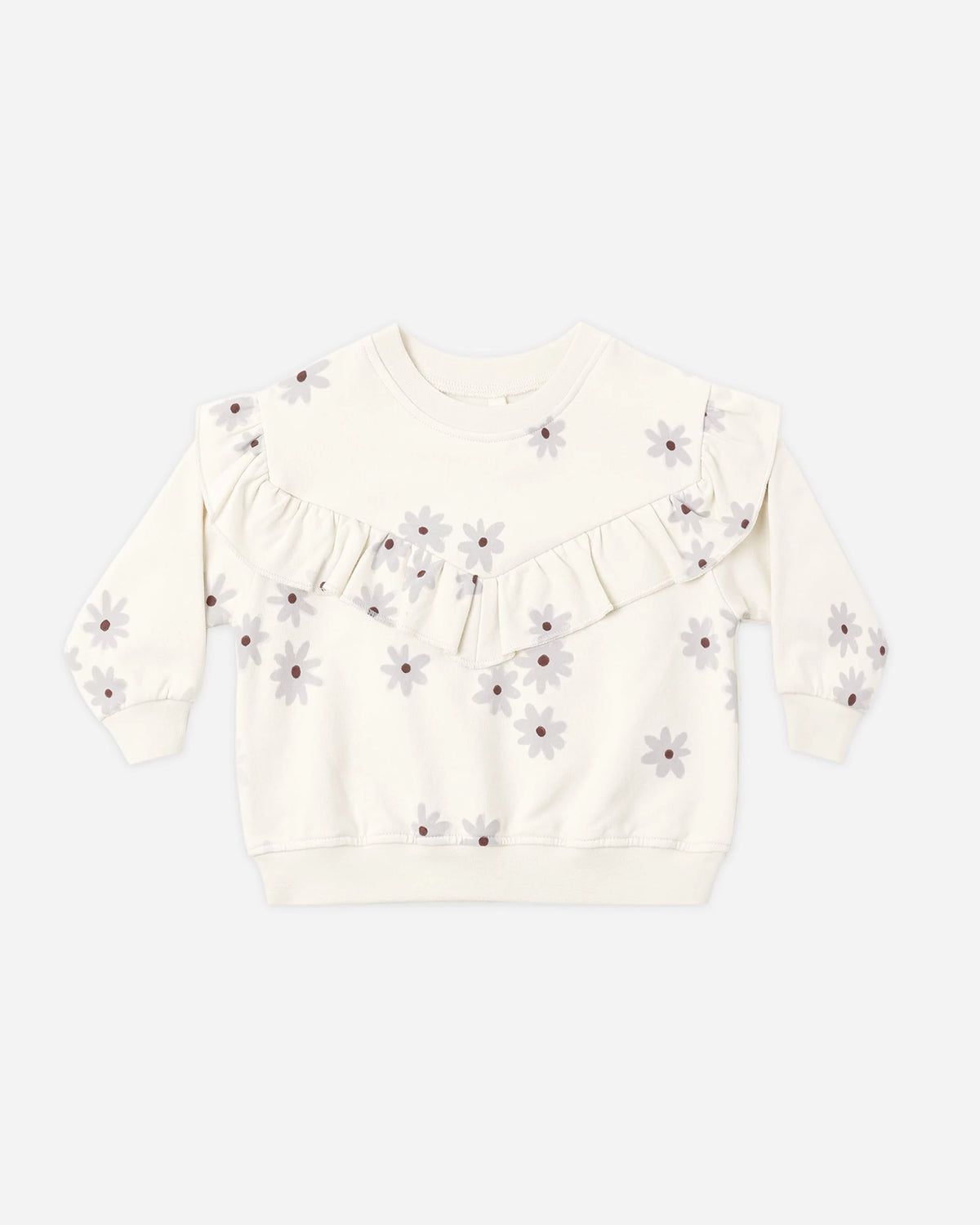 Ruffle Fleece Sweatshirt
