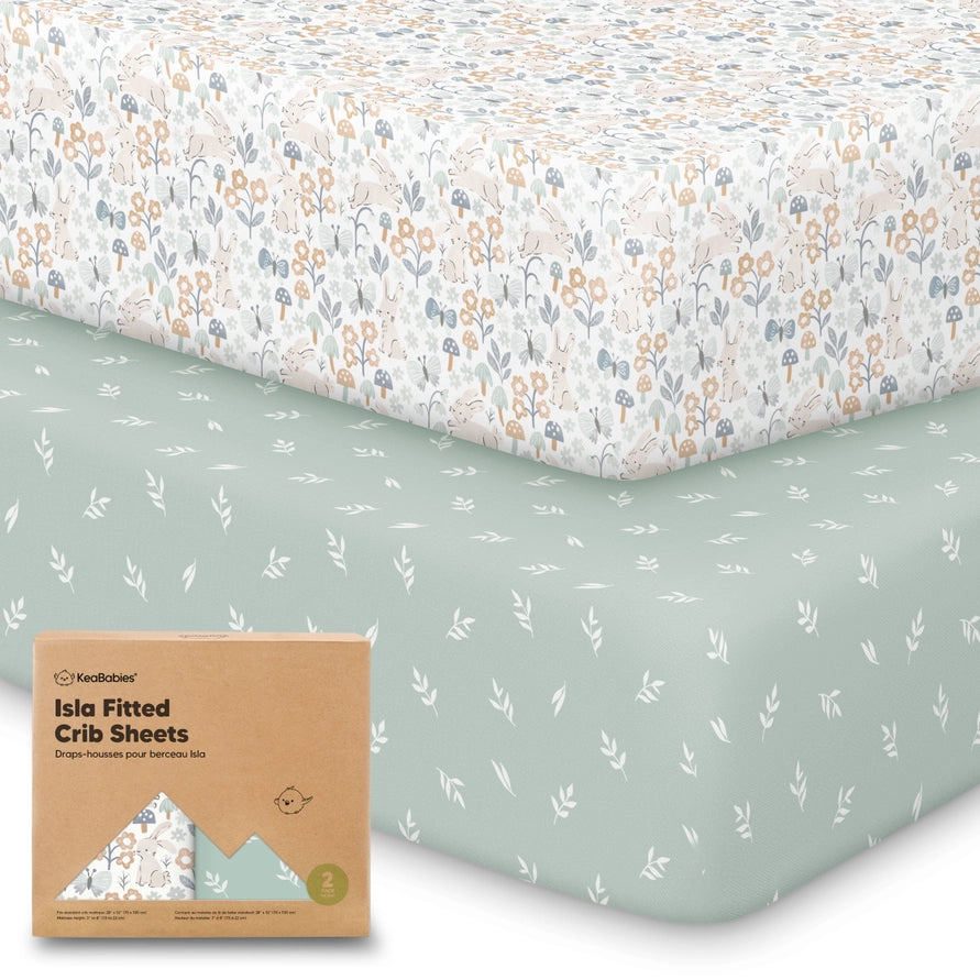 Isla Fitted Crib Sheet 2pk - Prairie