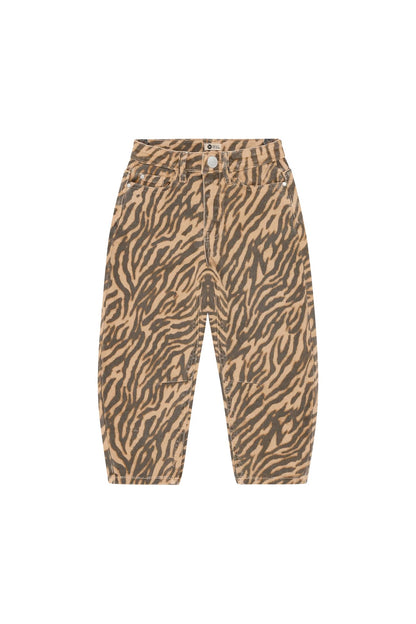 Barrel Fit Animal Print Pants