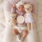 Baby Honey Bear - Ivory Floral