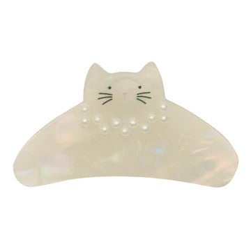 Pearly Kitty Claw Clip