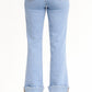 Roll Cuff Straight Leg Jean