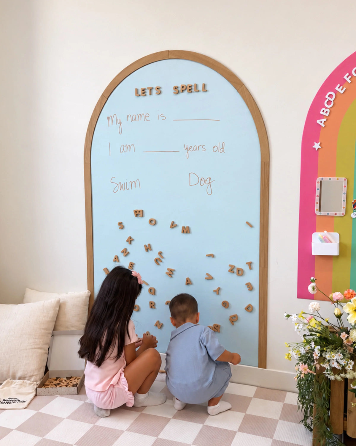 Wooden Magnetic Letter Set