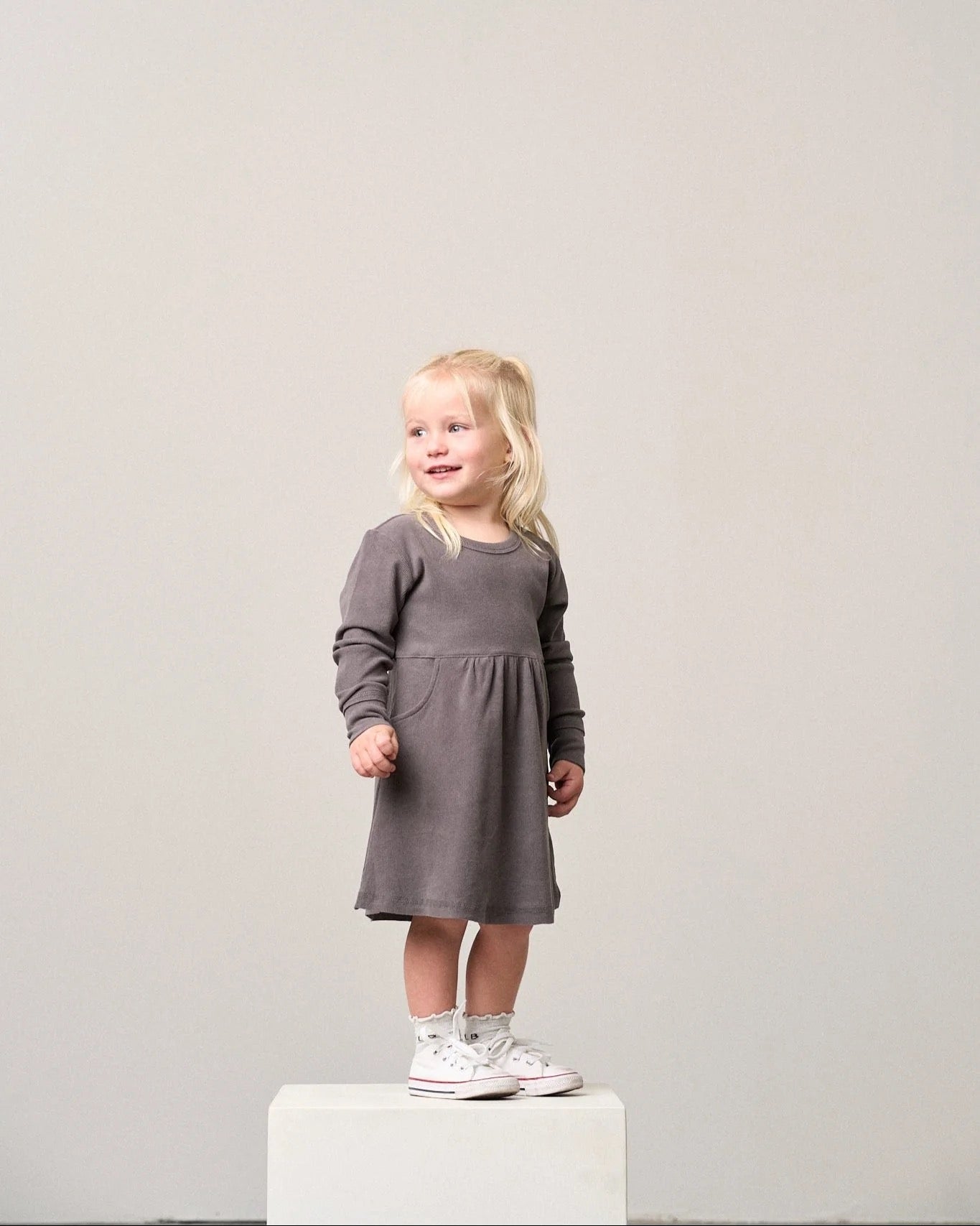 Long Sleeve Ribbed Dress