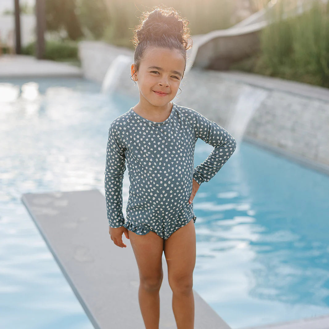 Ruffle Rashguard Suit