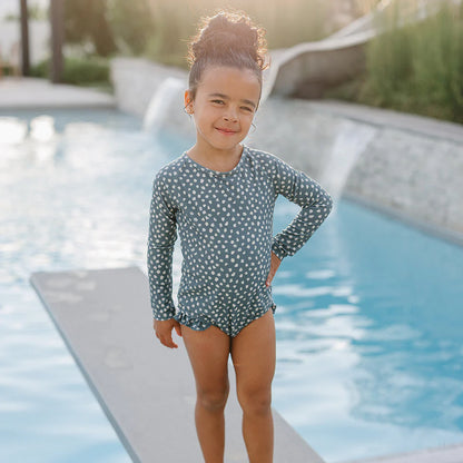 Ruffle Rashguard Suit