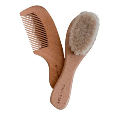 Wooden Brush & Comb Set