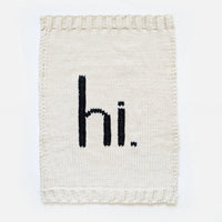 hi. Hand Knit Baby Blanket