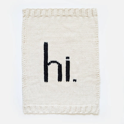 hi. Hand Knit Baby Blanket