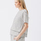 Jada Stripe Nursing Tee