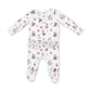 Ruffle Back Zipper Footie