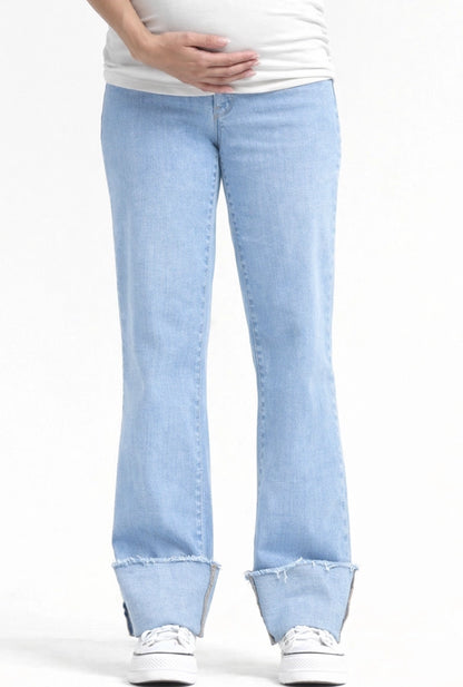 Roll Cuff Straight Leg Jean