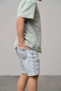 Straight Denim Short