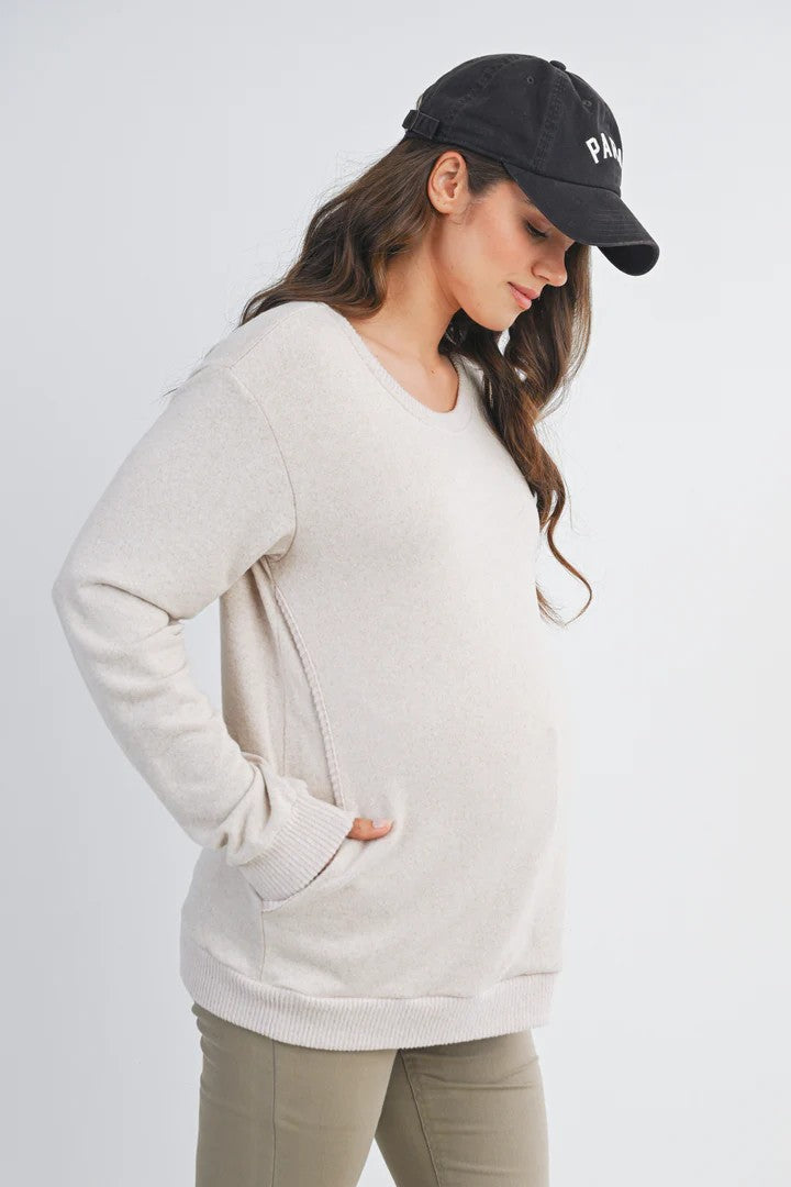 V-Neck Nursing Pullover