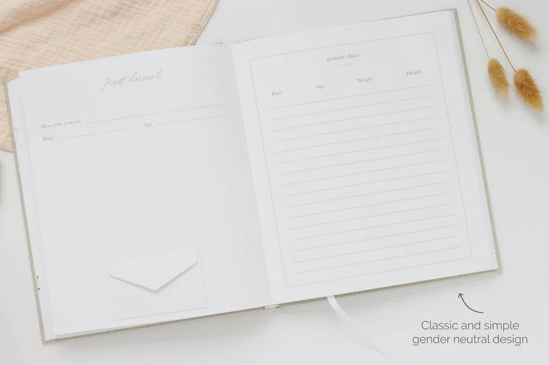 Baby Book + Keepsake Box