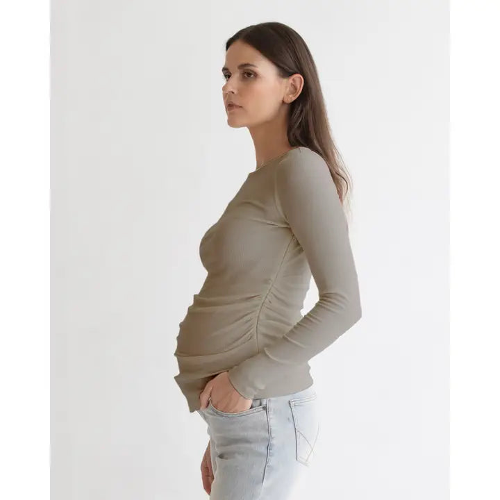 Bamboo Rib Nursing Top