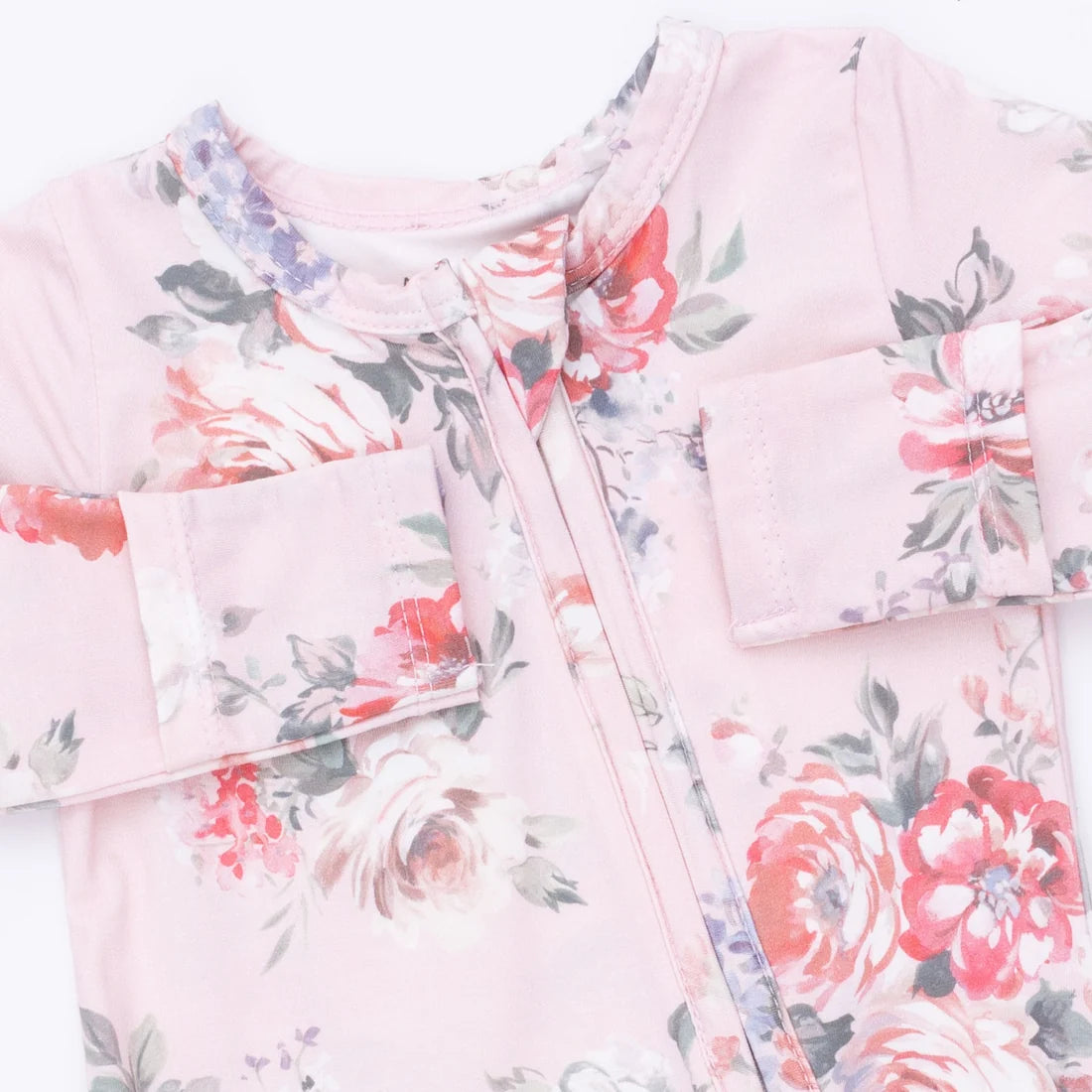 Ruffle Back Zipper Footie