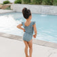 Ruffle Shoulder One Piece
