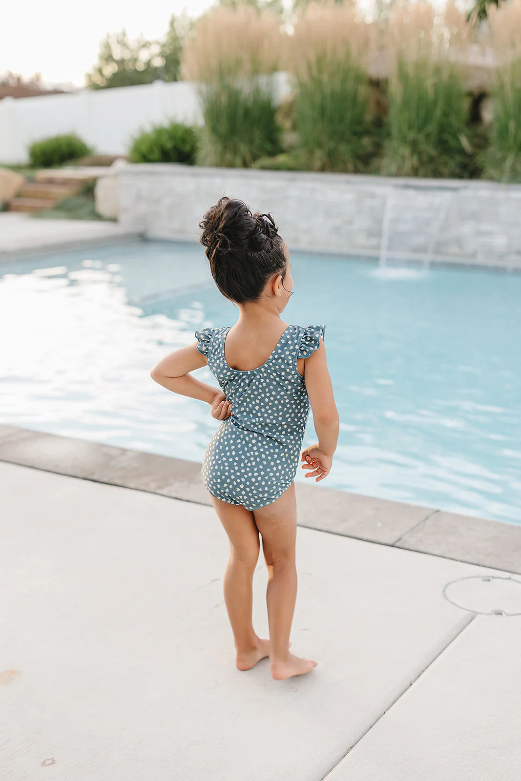 Ruffle Shoulder One Piece