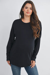 Side Zip Nursing Pullover